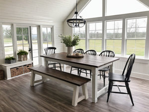 The Riley Trestle Farm Table