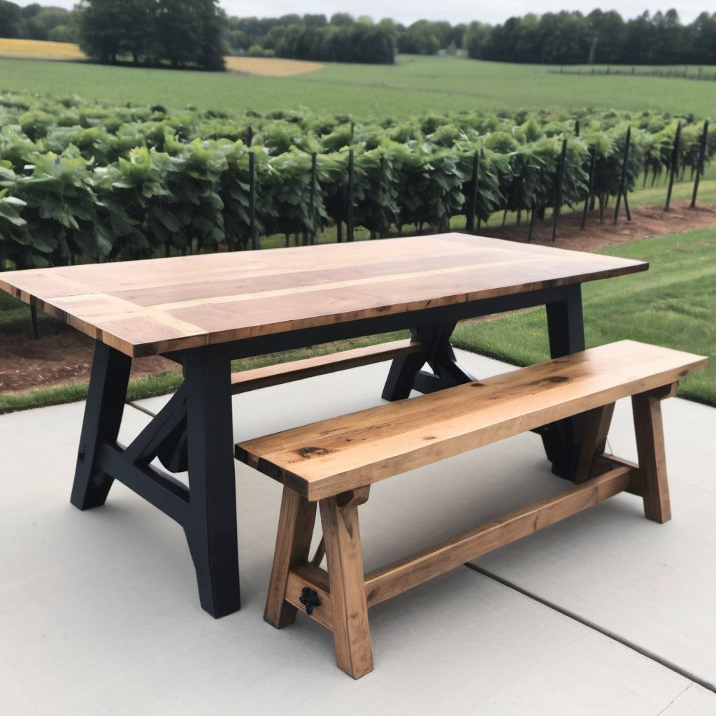The Riley Trestle Farm Table
