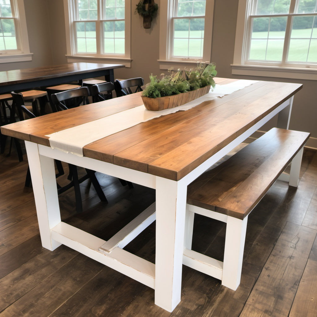 The Riley Trestle Farm Table