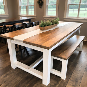 The Riley Trestle Farm Table